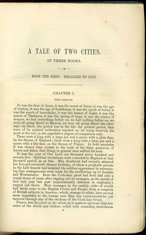 A Tale of Two Cities by Charles Dickens: Chapter 1 .